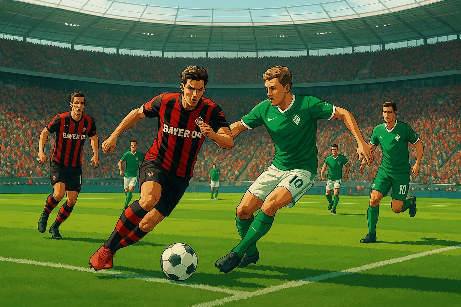 Duelo en BayArena: Leverkusen busca afianzar su dominio ante un Bremen combativo