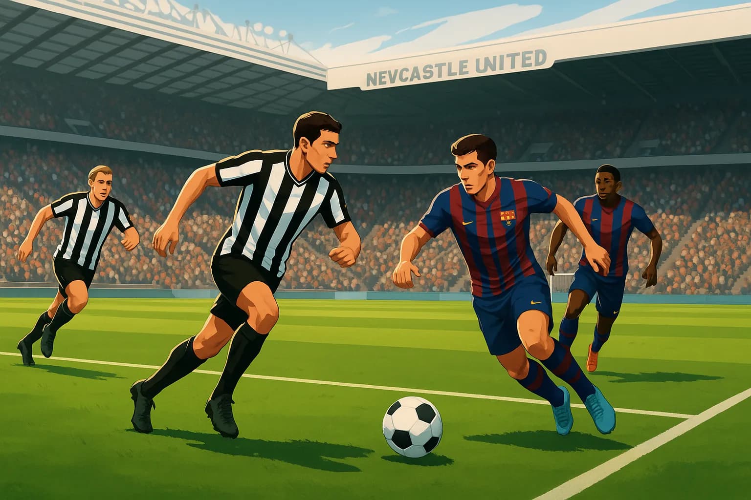 Newcastle United vs Barcelona: Duelo de Gigantes en St. James’ Park